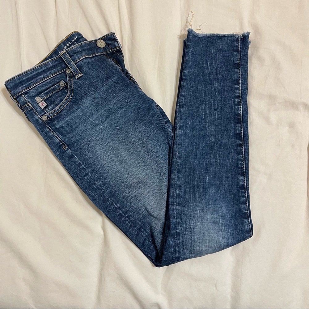 Women's Blue Denim Jeans (Legging Ankle AG-ED™ SUPER SKINNY ANKLE DENIM)